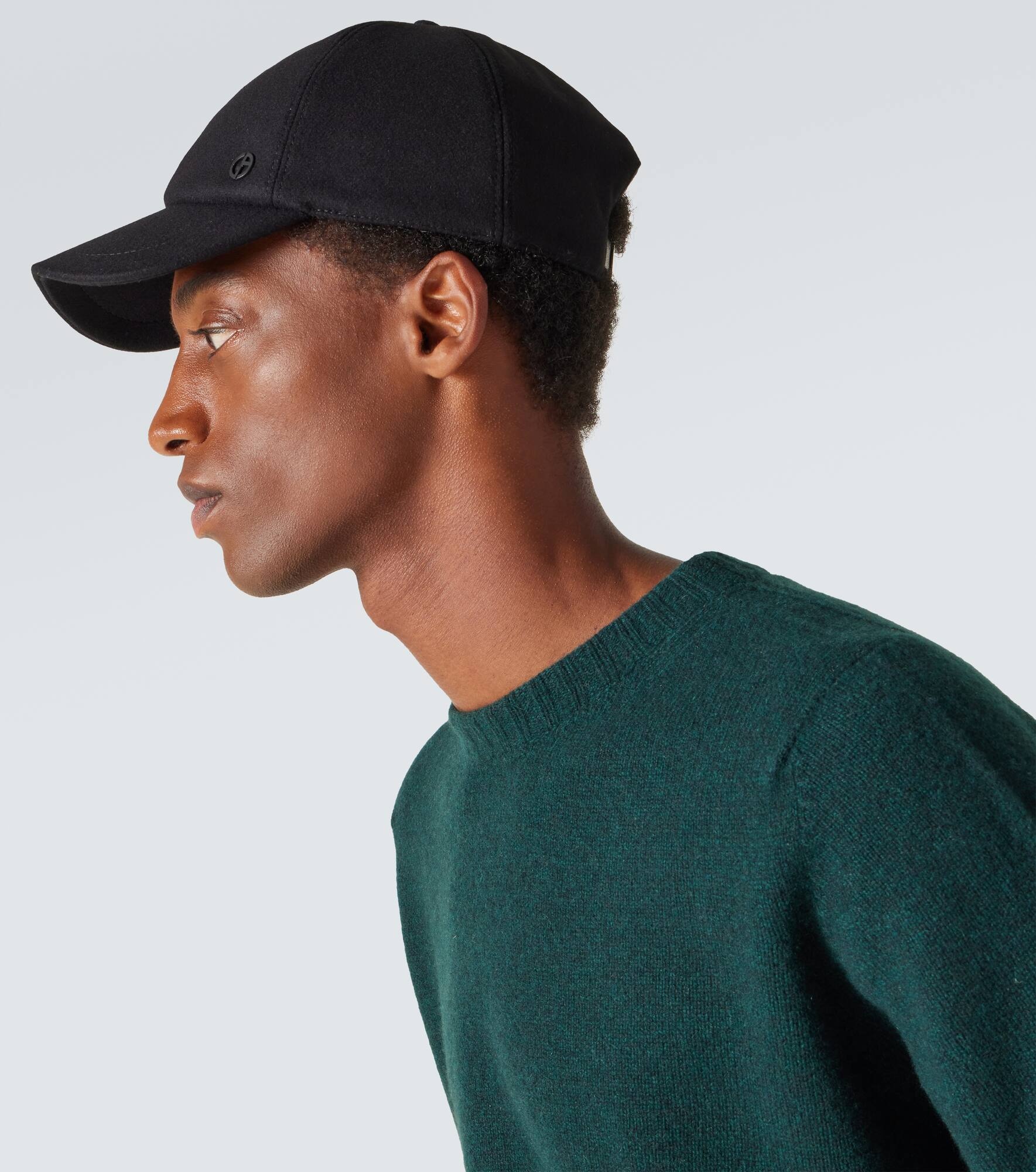 Wool and cashmere-blend baseball cap - 3