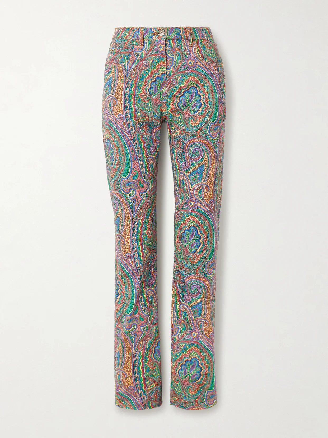 Printed Straight-leg Jeans - 1