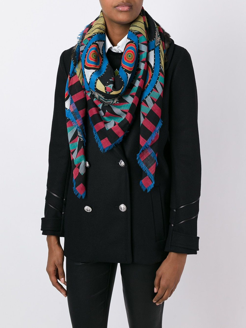 Givenchy abstract print scarf outlook