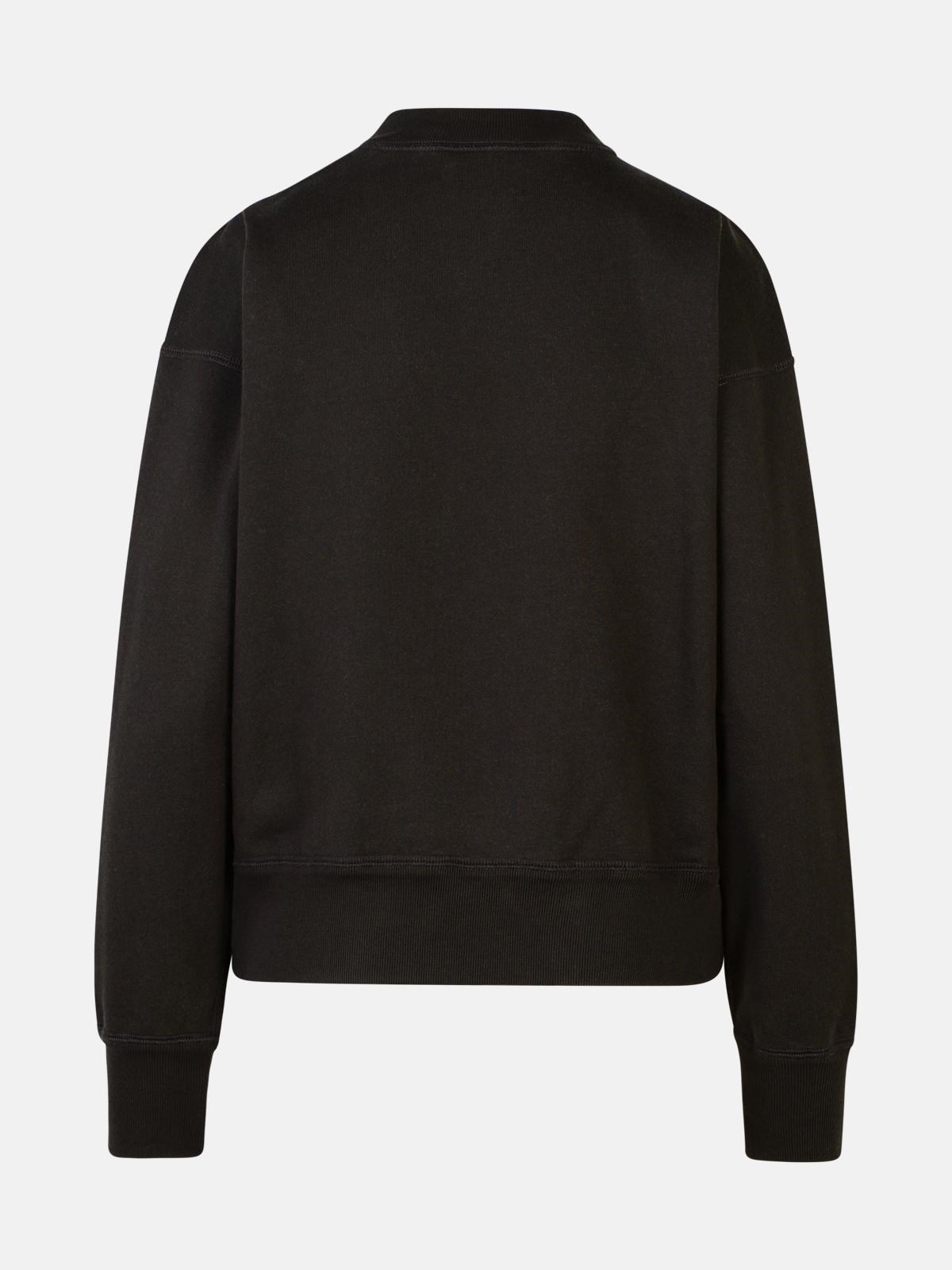'MOBY' BLACK COTTON BLEND SWEATSHIRT - 3