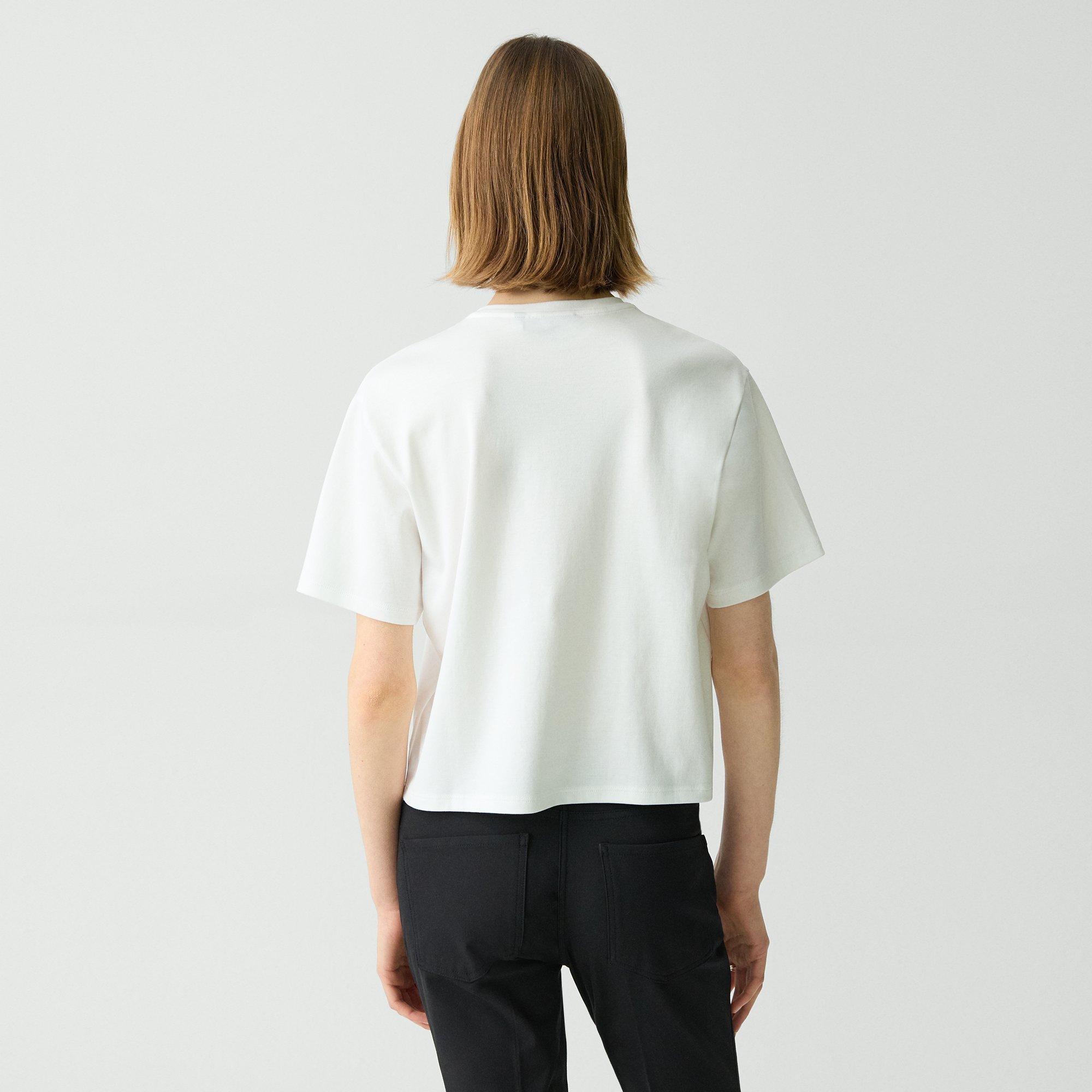 Boxy Tee in Cotton Jersey - 4