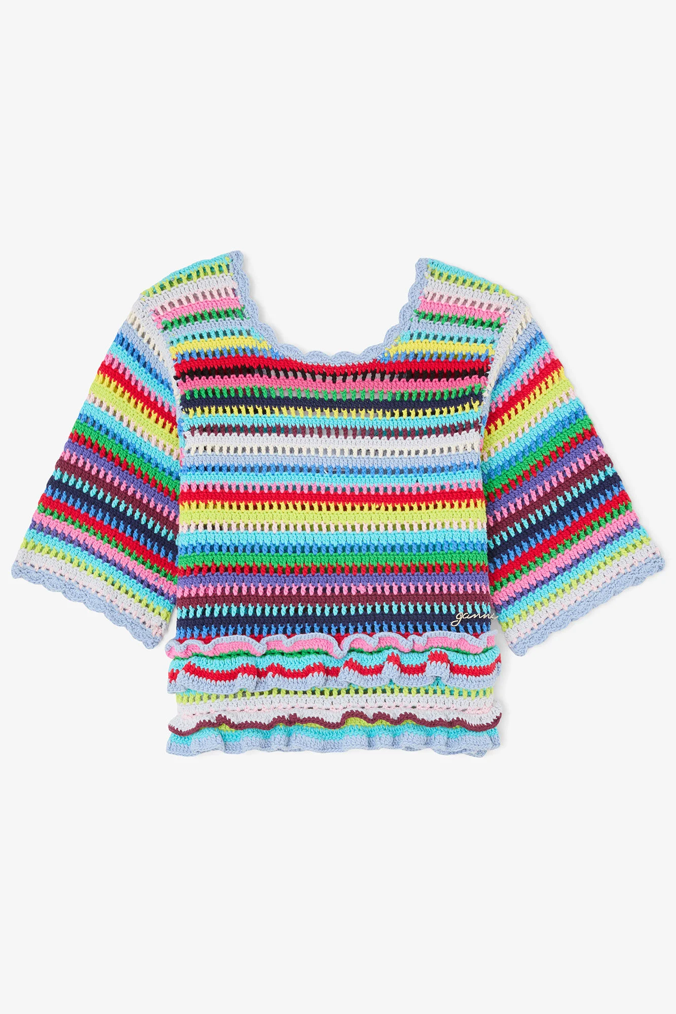 TOP IN STRIPED CROCHET - 1