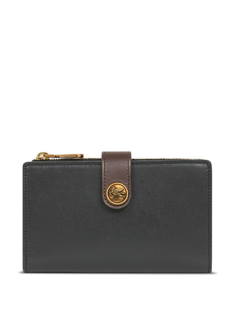 Pegaso-motif leather wallet 1