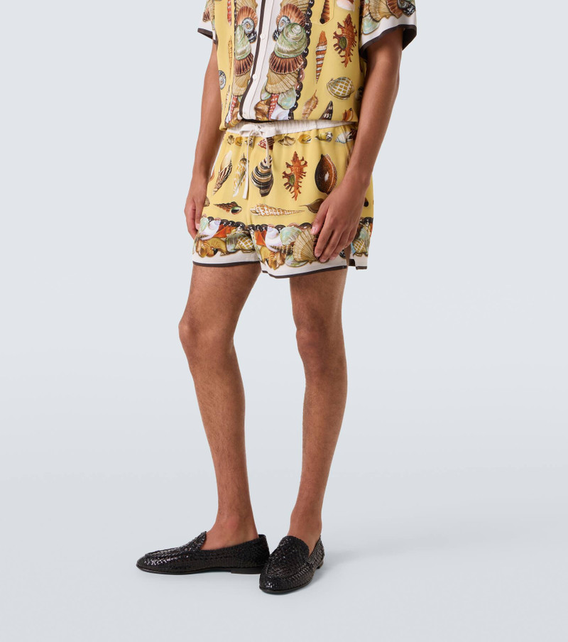 Printed silk shorts 3
