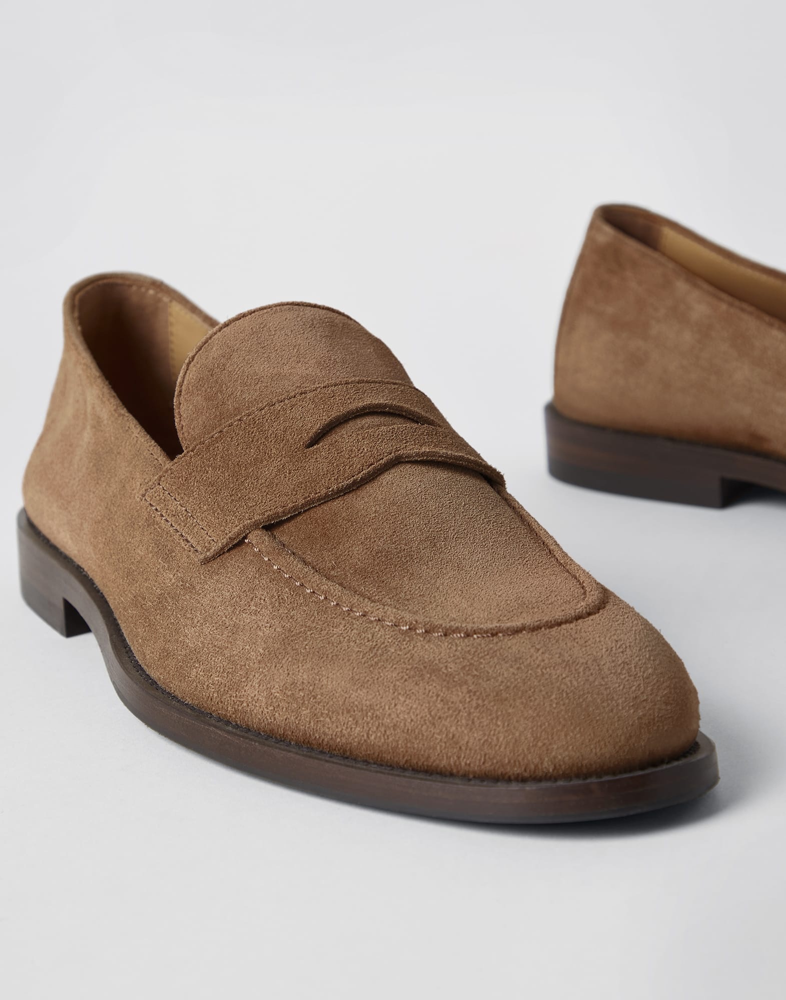 Suede penny loafers - 3