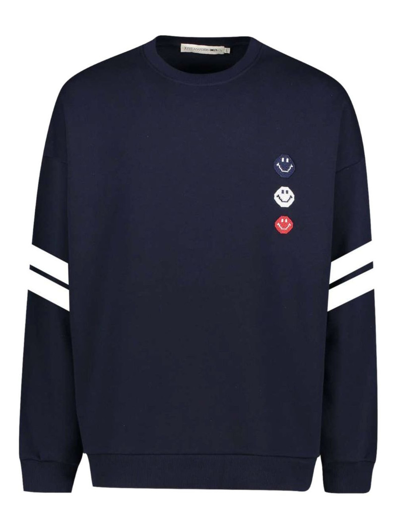 x Smiley® stripe-detail sweatshirt 1