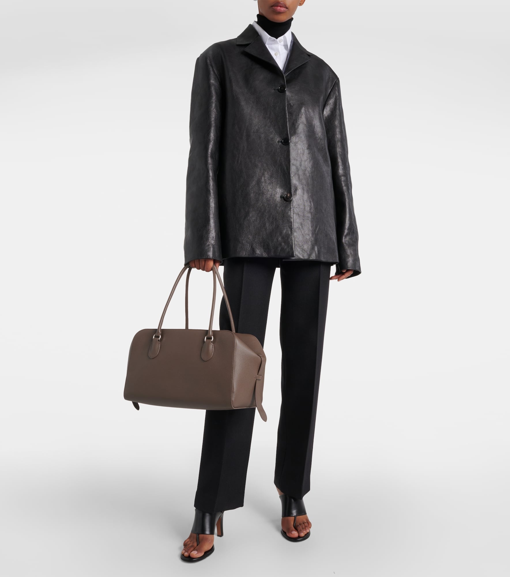 Bowling E/W leather duffel bag - 5
