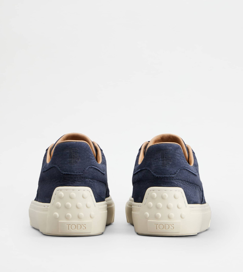 Tod's SNEAKERS IN NUBUCK - BLUE outlook
