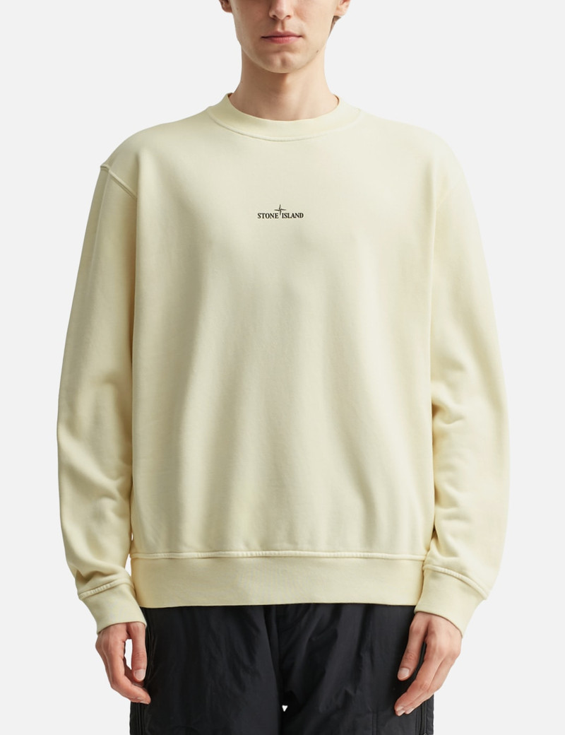 COTTON FLEECE 'INDUSTRIAL FOUR' PRINT SWEATSHIRT 3