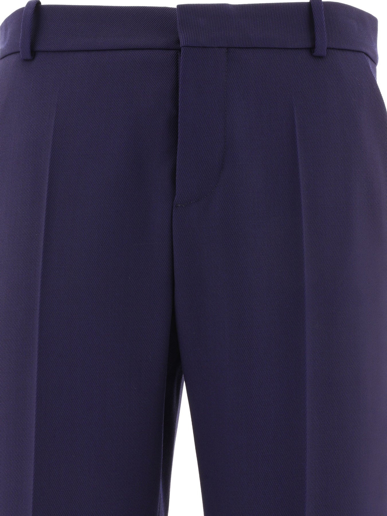 Twill Tailored Trousers Blue - 3