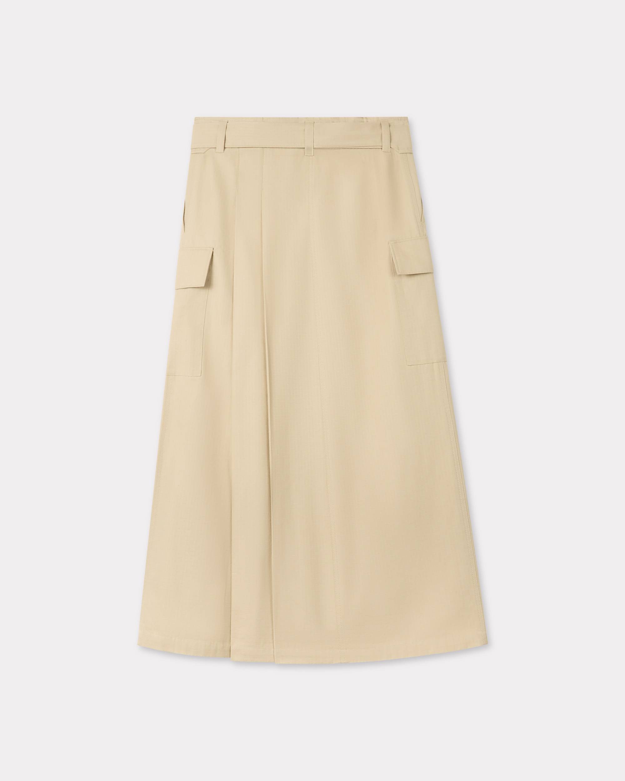 Cargo long skirt in cotton ripstop - 2