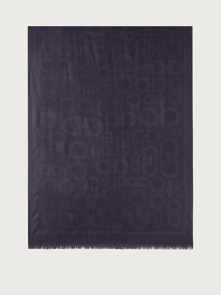 GANCINI WOOL AND SILK SCARF 1