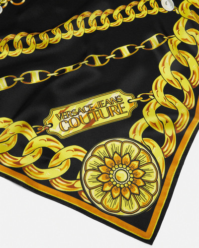VERSACE JEANS COUTURE V-Emblem Chain Silk Foulard outlook