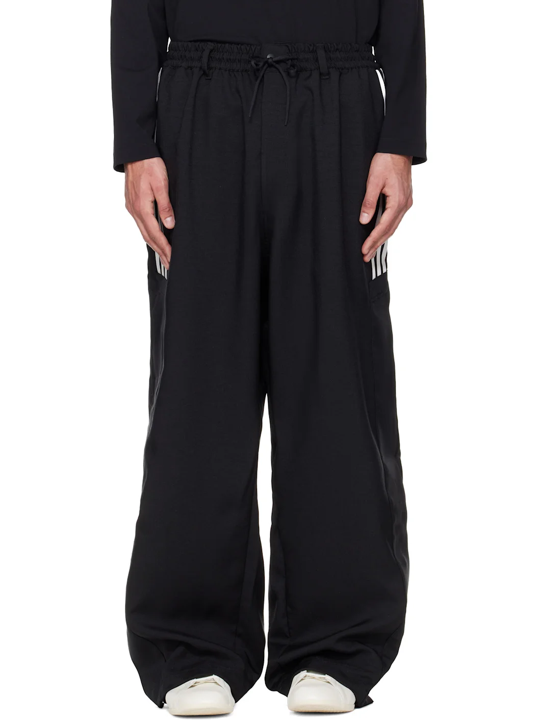Black Sport Uniform Basketball Track Pants - 1