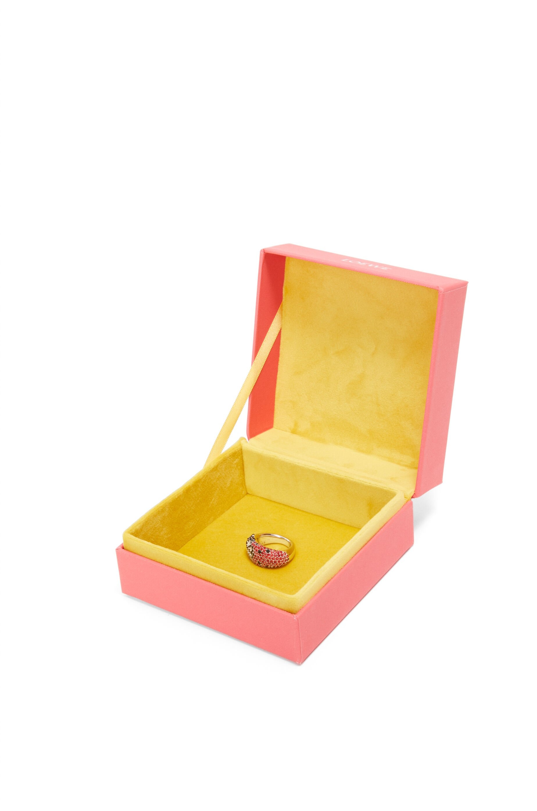 Signet ring in sterling silver and crystals - 5