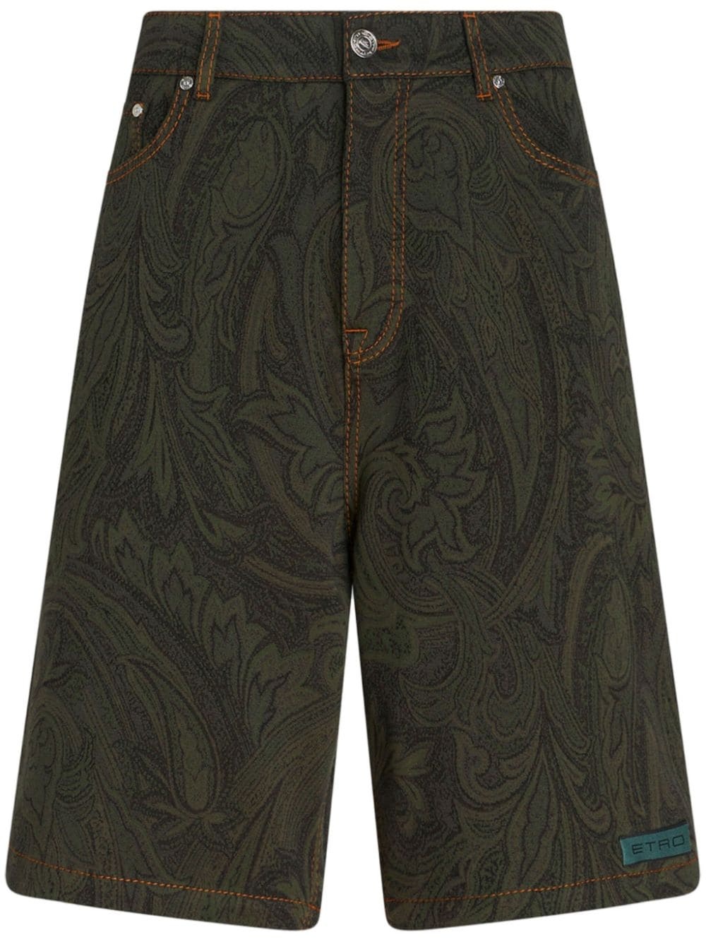 paisley-print bermuda shorts - 1