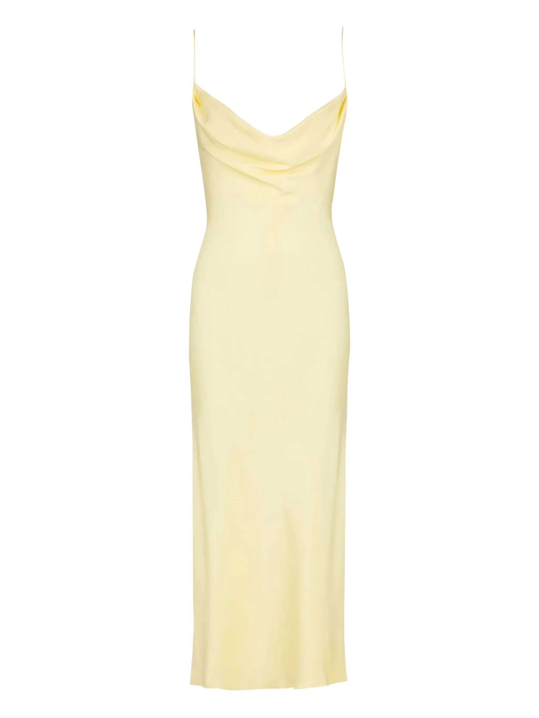 Balmain Cowl-neck Satin Dress - 1
