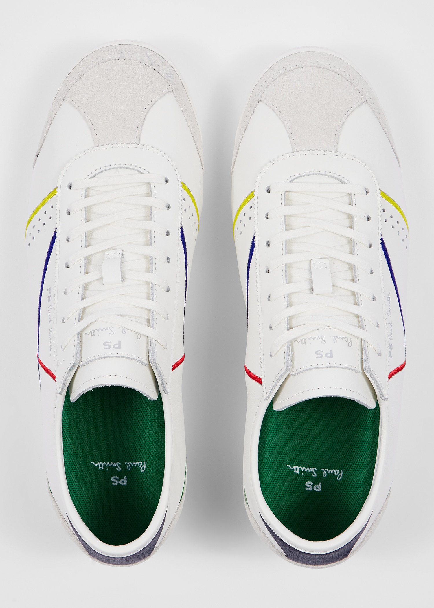 White Leather 'Mestre' Trainers - 5