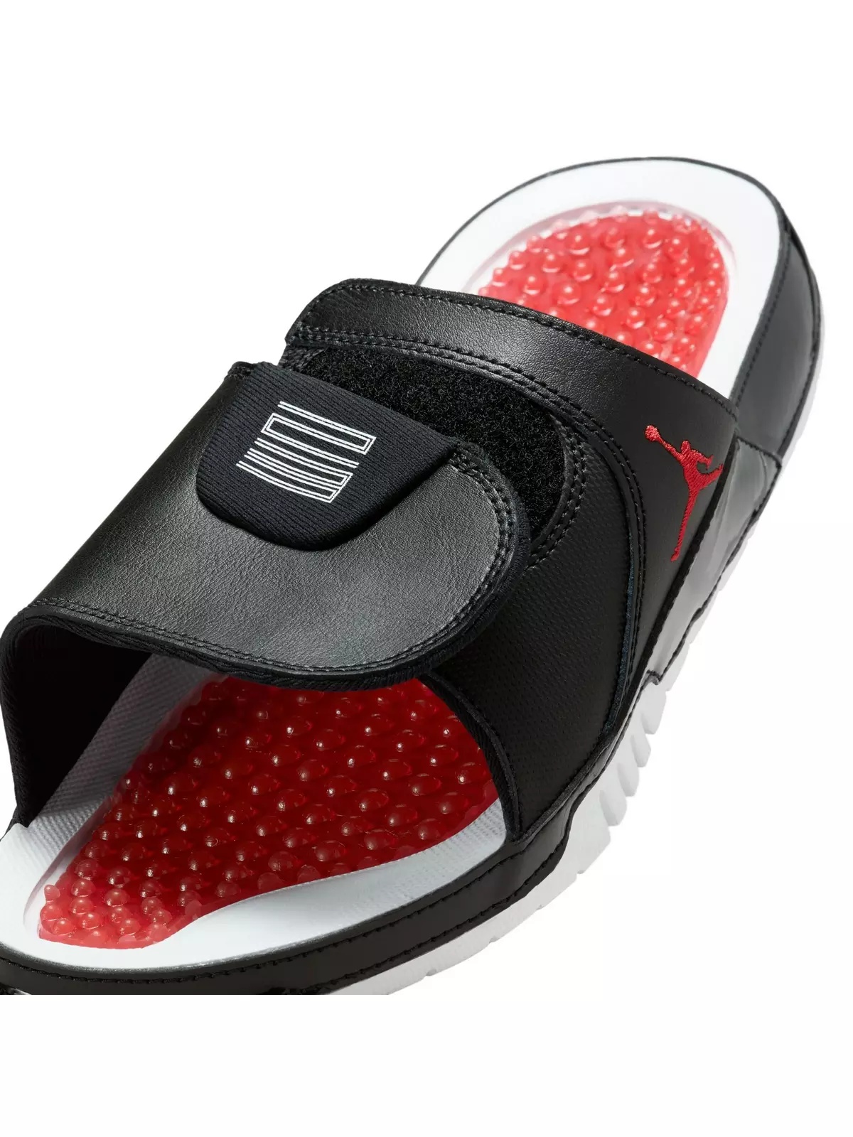 Hydro XI "Black/White/Gym Red" Unisex Slide - 9