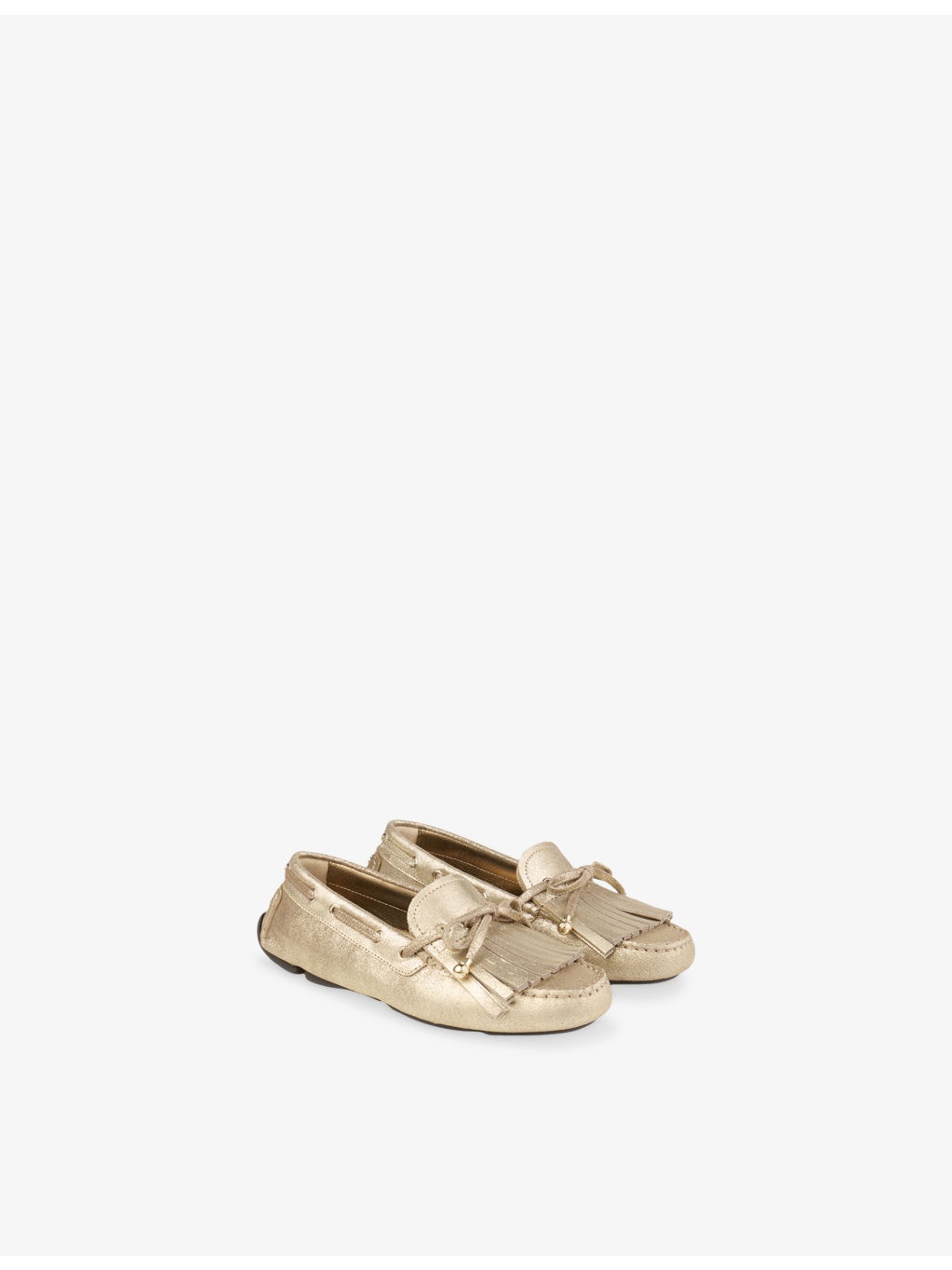 Manon F Metallic Reverse Suede Loafers - 3
