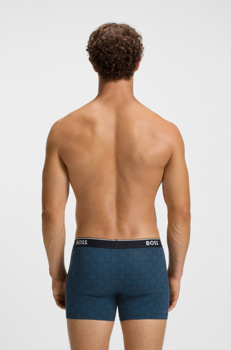 BOSS THREE-PACK OF STRETCH COTTON BOXER BRIEFS outlook