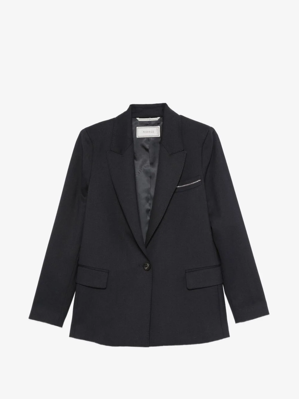 single-breasted tailored blazer - 1