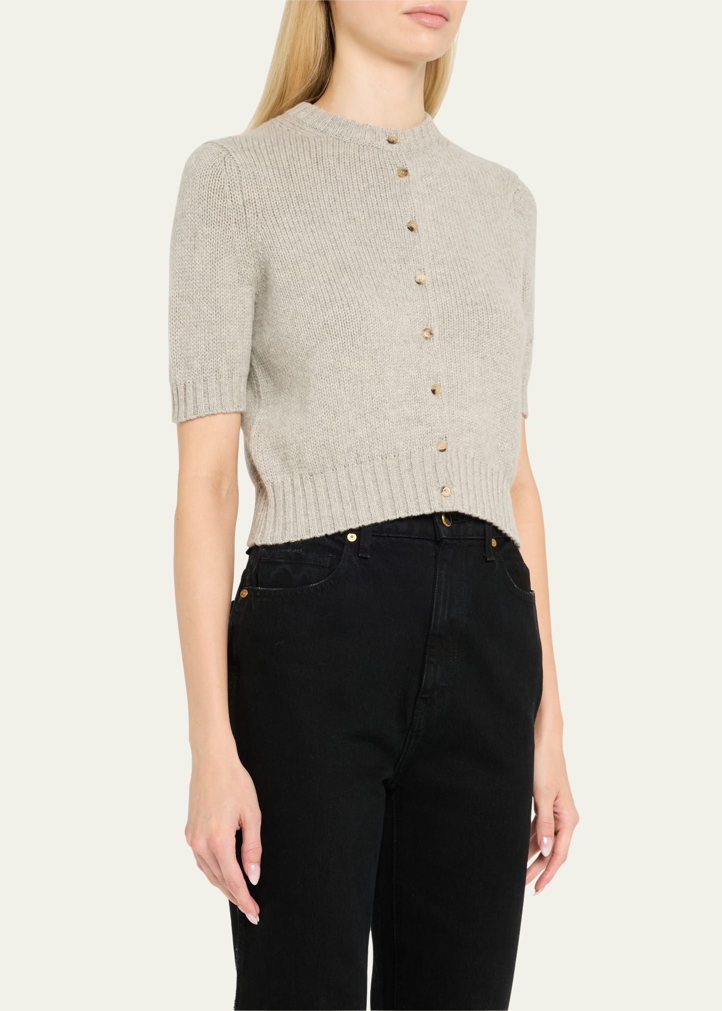 Nora Cashmere Knit Cardigan - 4