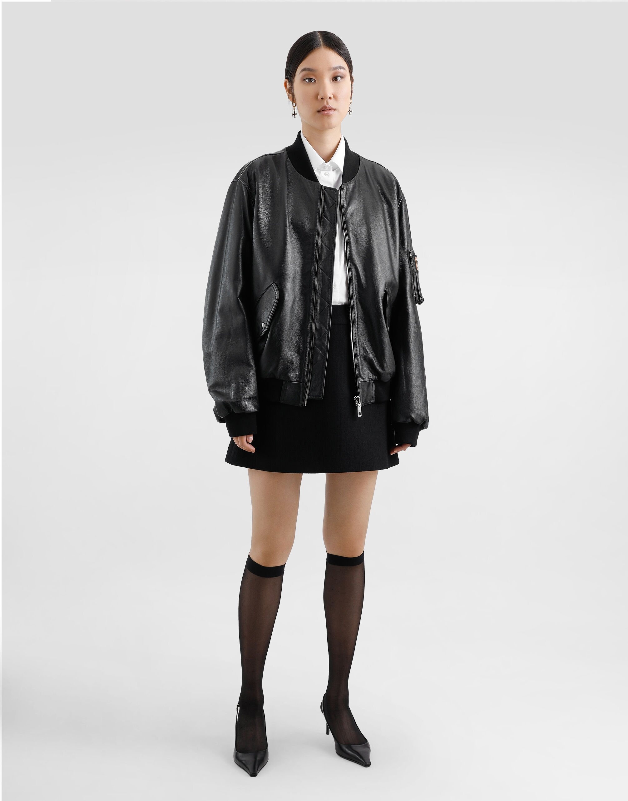 A-line wool crepe miniskirt - 2