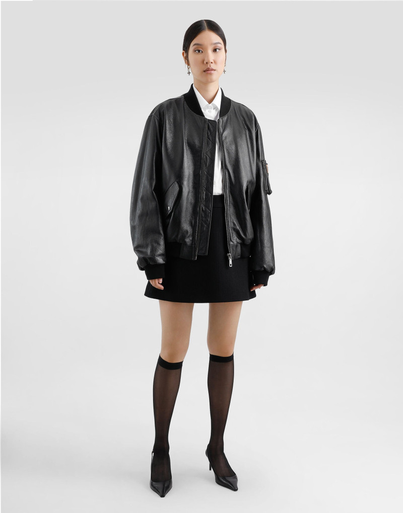Dolce & Gabbana A-line wool crepe miniskirt outlook