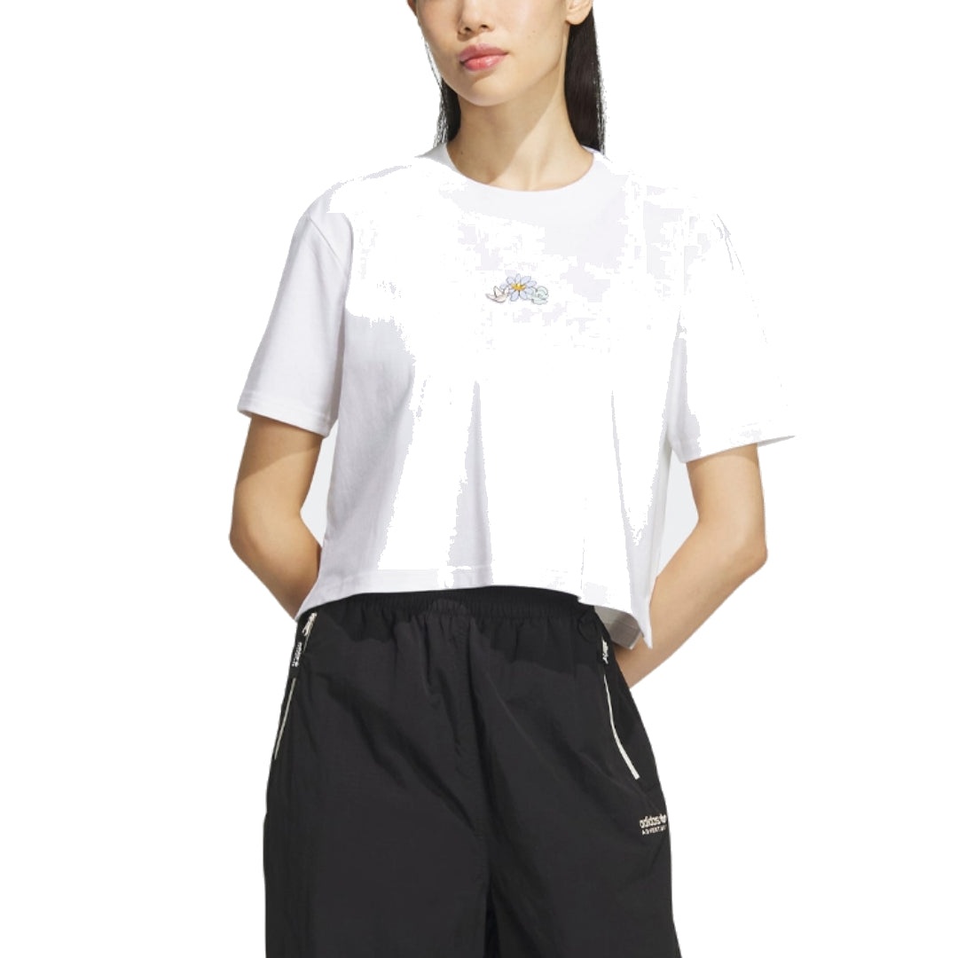 (WMNS) adidas Summer T-Shirt Asia Sizing 'White' IK8642 - 3