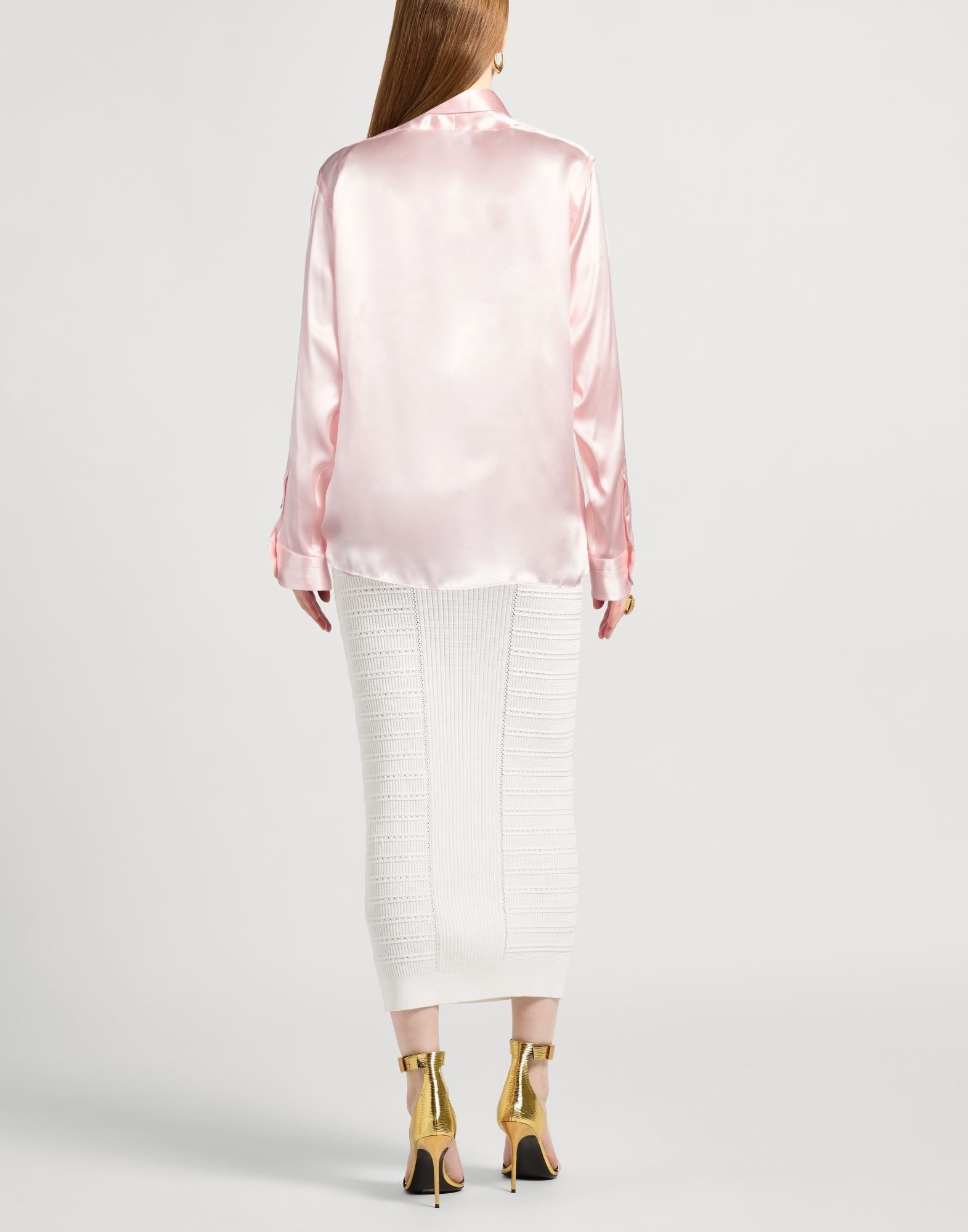 Pink Women's Silk Shirts & Blouses - 3