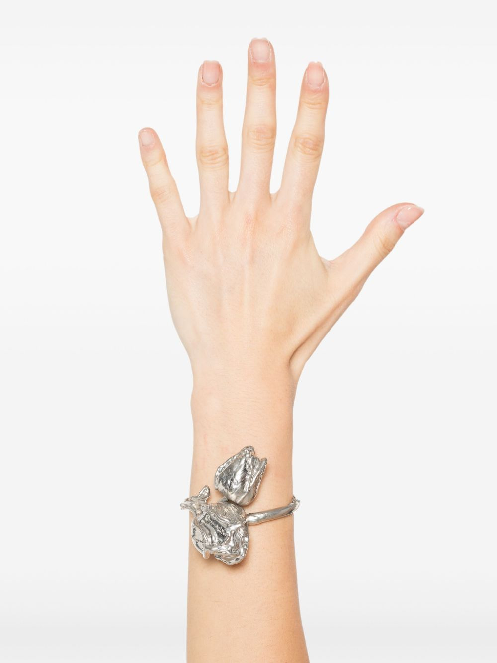 rosebud cuff bracelet - 2