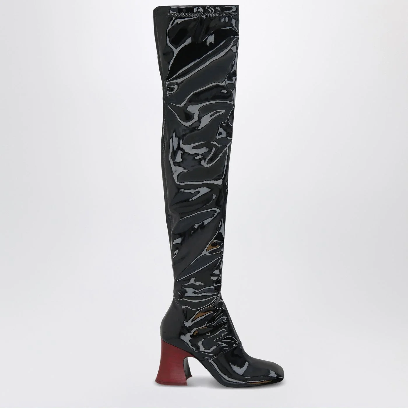 Janis over-the-knee boots in black - 1