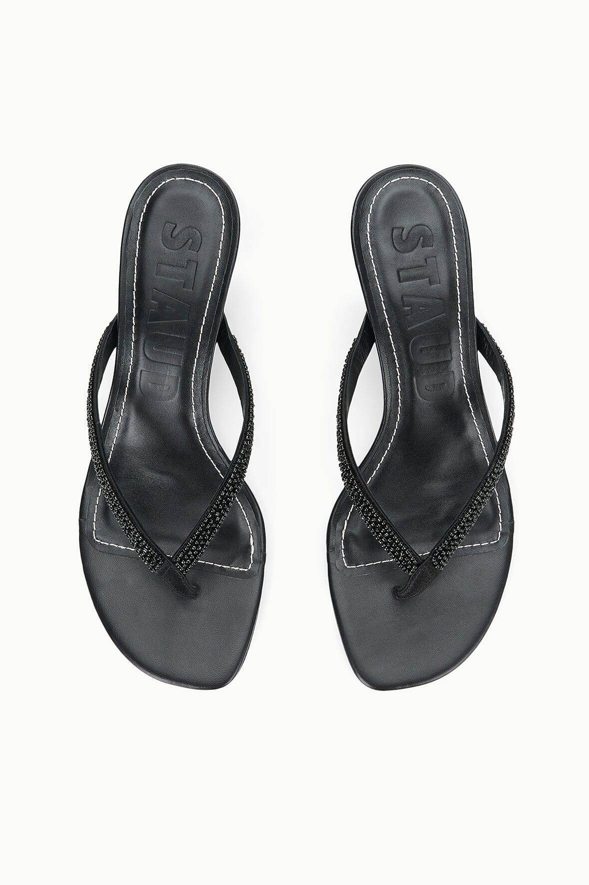 STAUD FREJA KITTEN HEEL BLACK - 6
