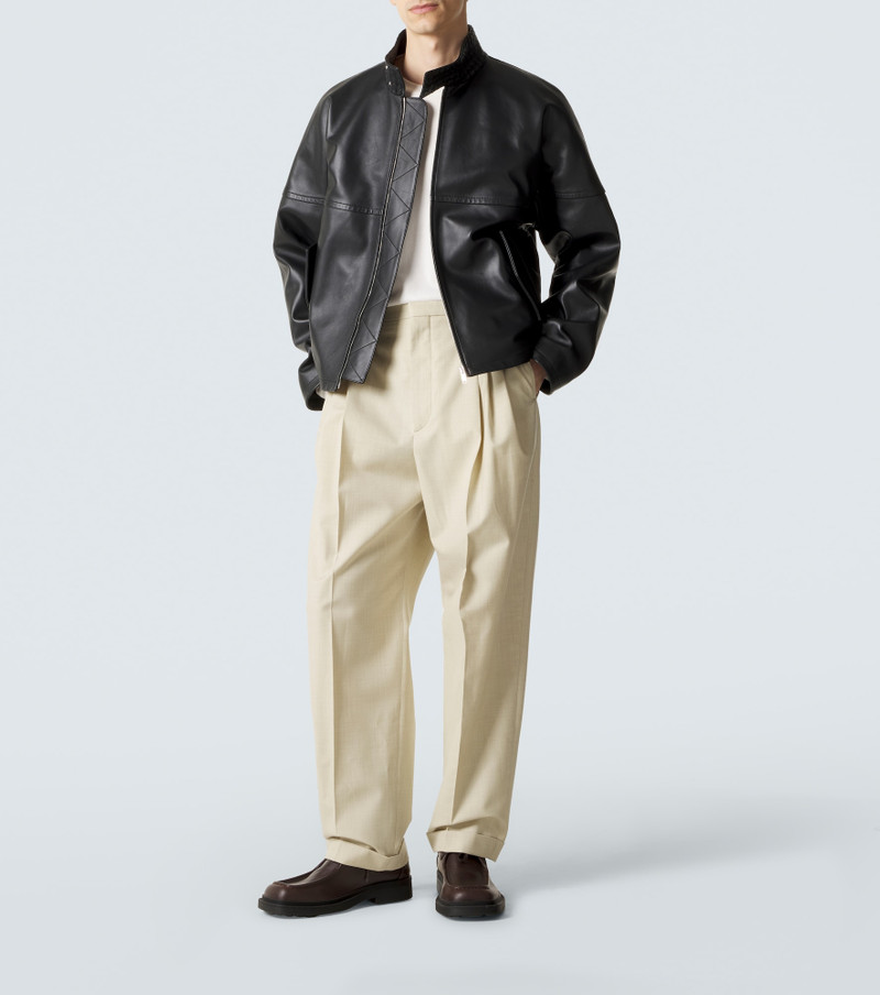Bottega Veneta Intrecciato leather blouson jacket outlook