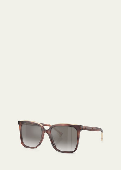 Brunello Cucinelli Mirrored Acetate Square Sunglasses outlook