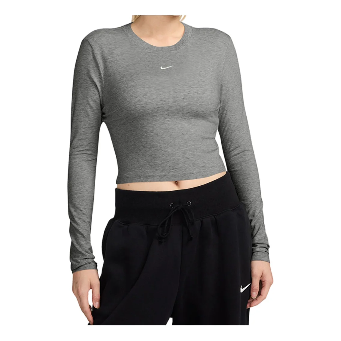 (WMNS) Nike T-Shirts 'Grey' HF5323-023 - 1
