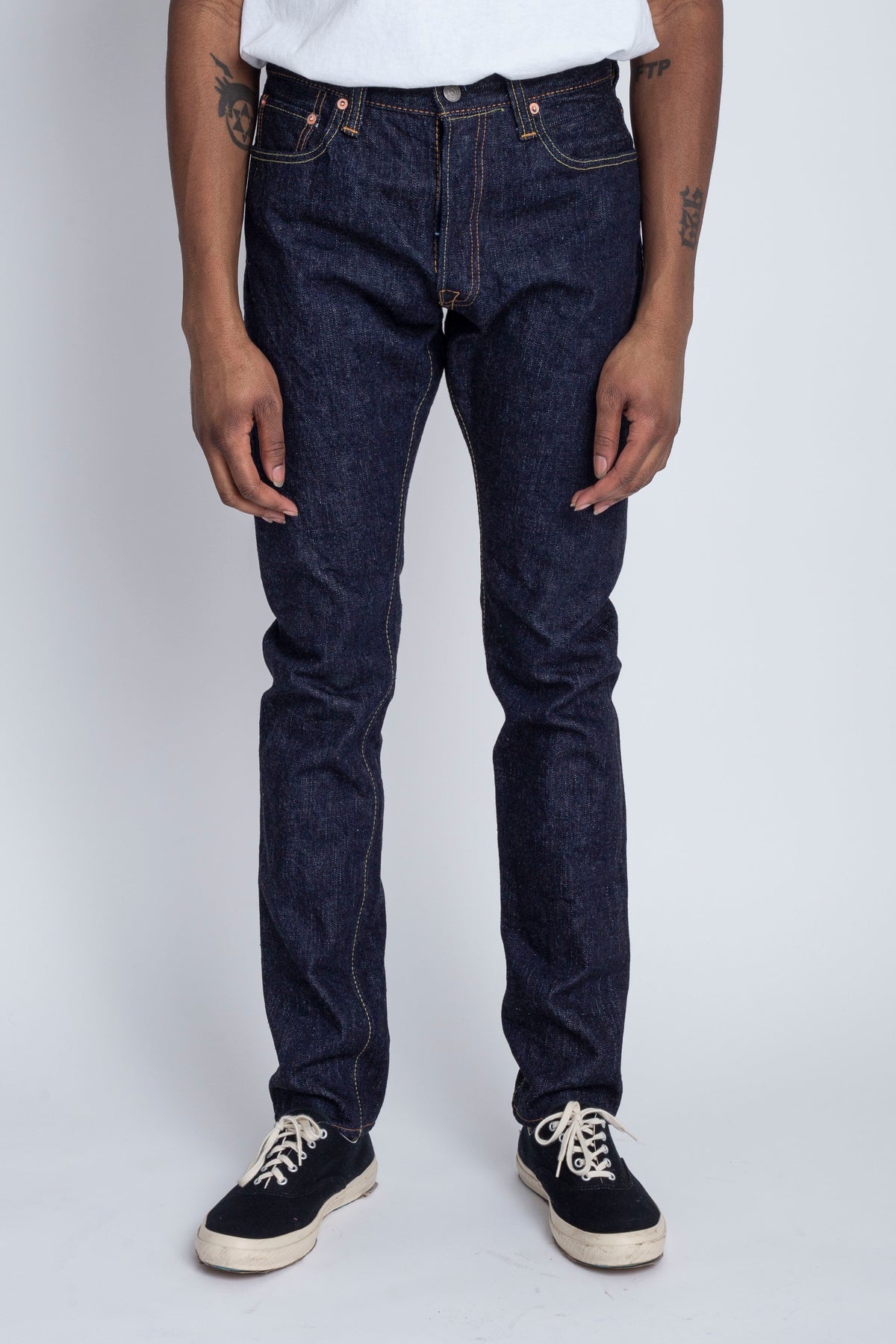 XX-019 14oz Relaxed Tapered Blue In Green Exclusive Version - 1