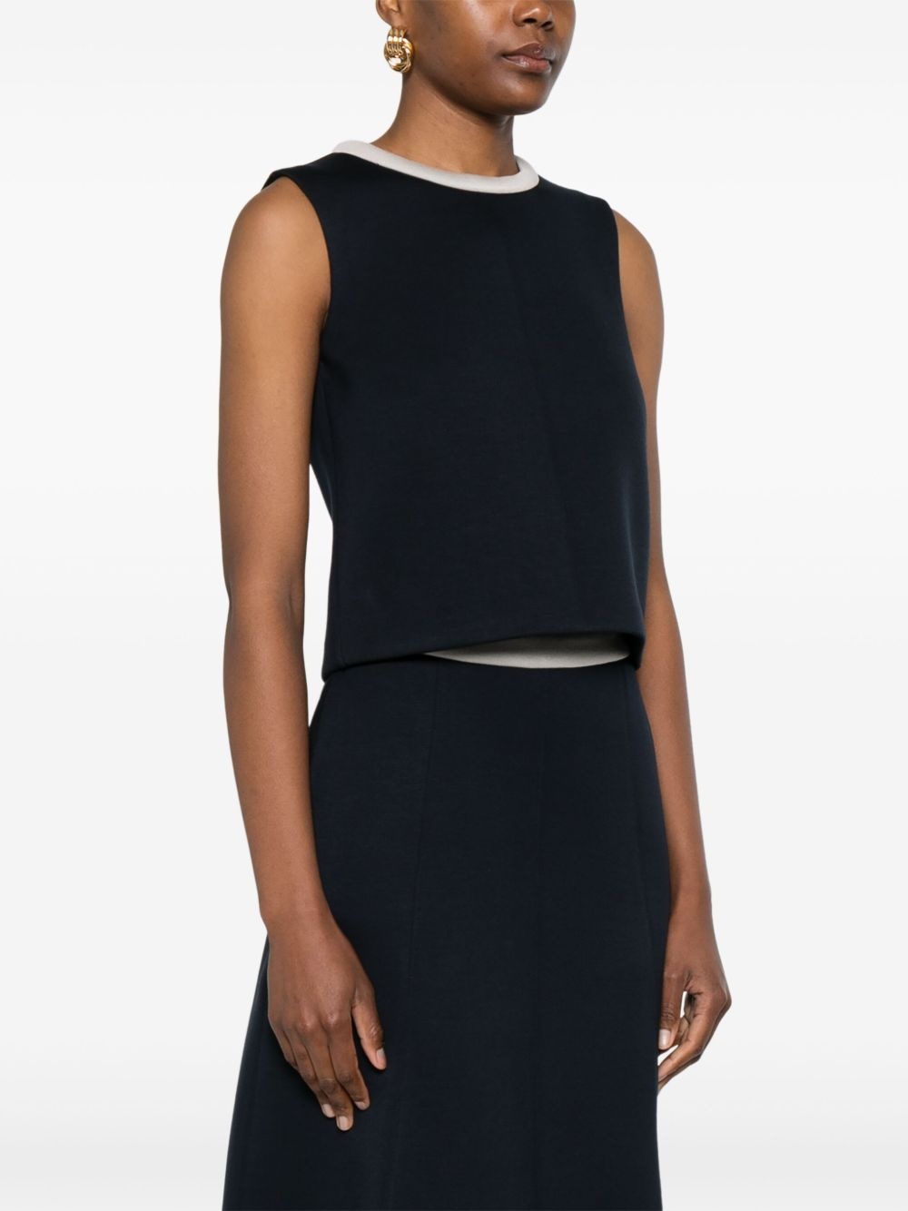 contrast-trim top - 3