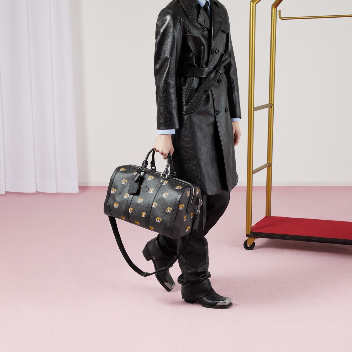 GG tiger print duffle bag - 3