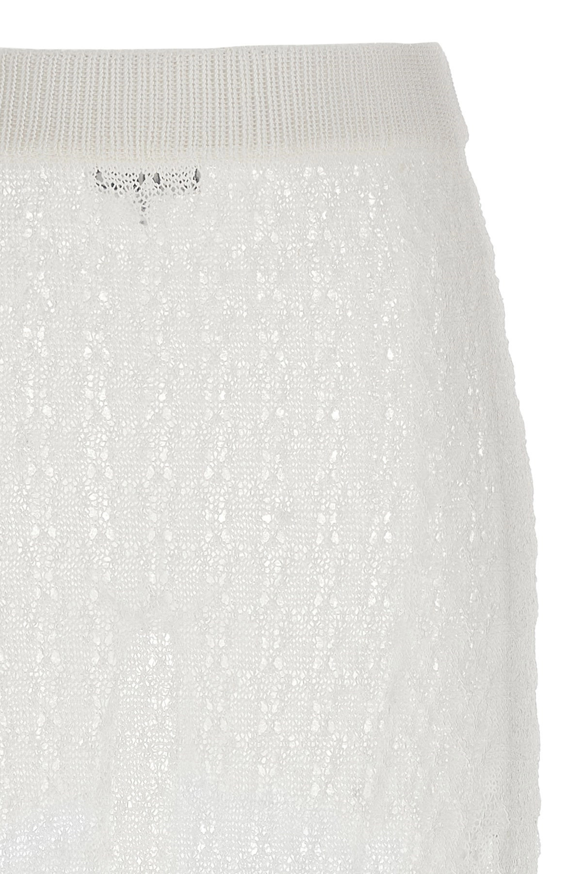 'Shiny Pointelle Knit' skirt - 3