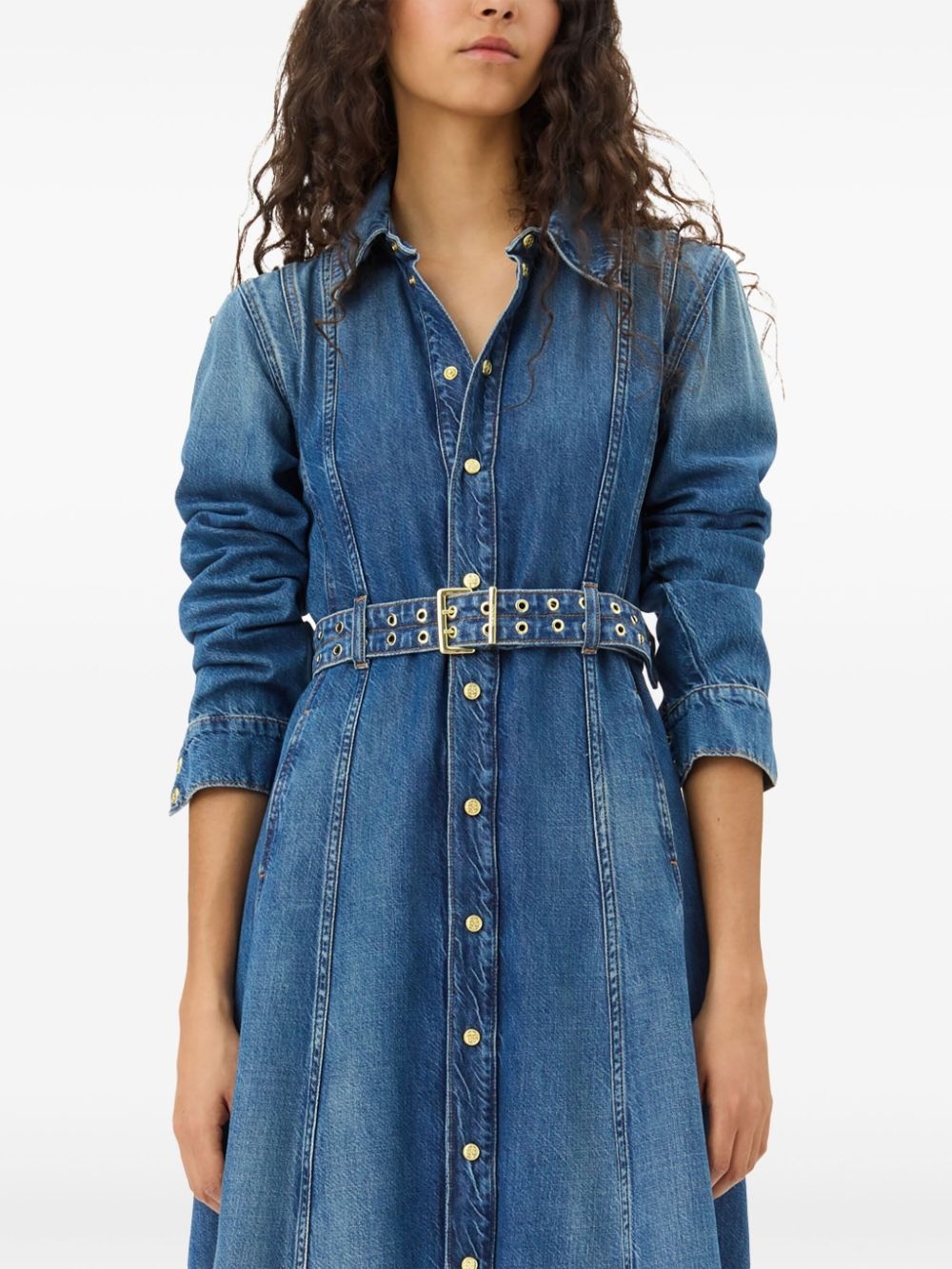 denim maxi dress - 5