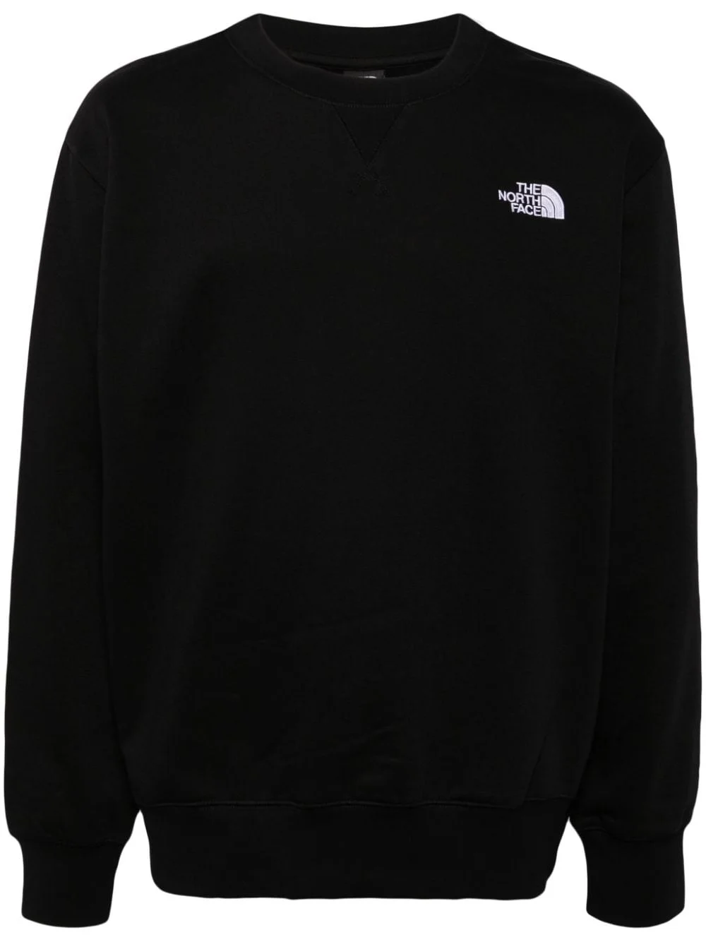 logo-embroidered long-sleeved sweatshirt - 1