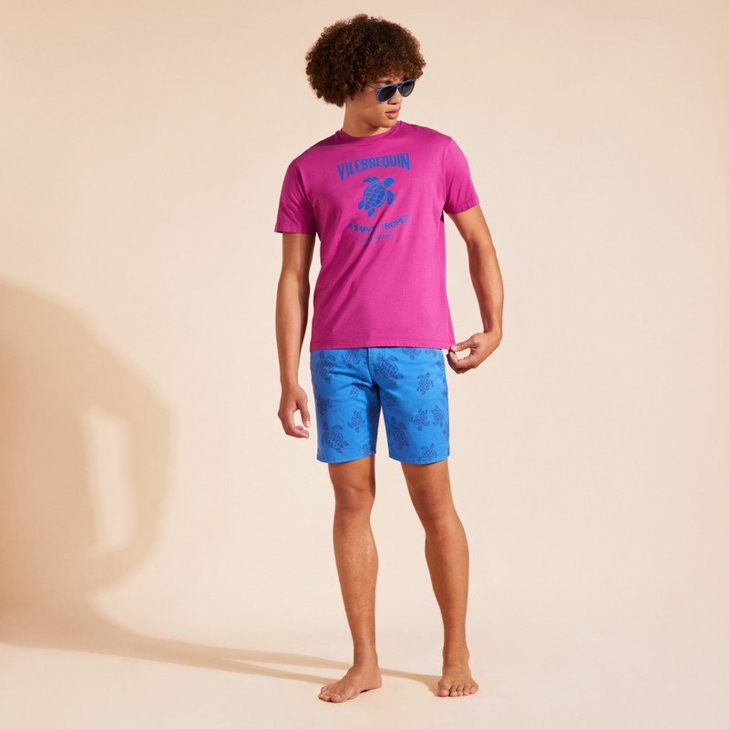 Men Bermuda Shorts Resin Print Ronde des Tortues 5