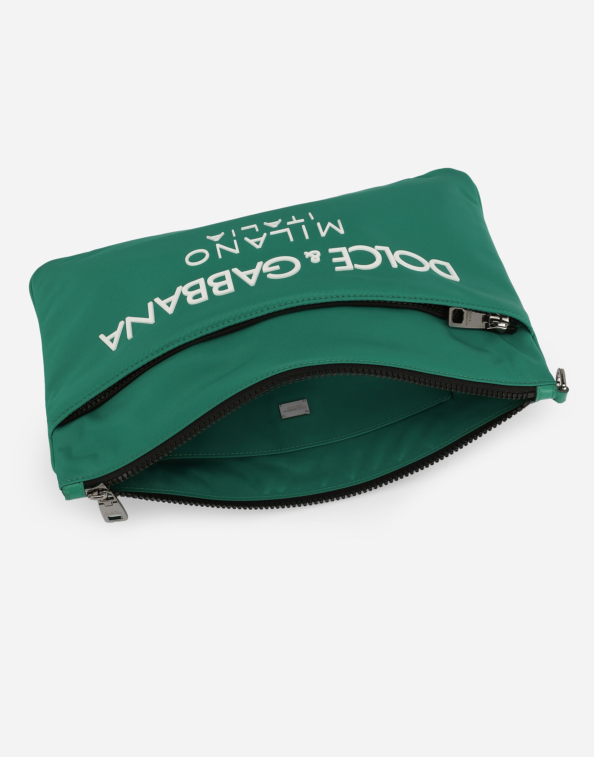 Nylon pouch with rubberized logo - 4