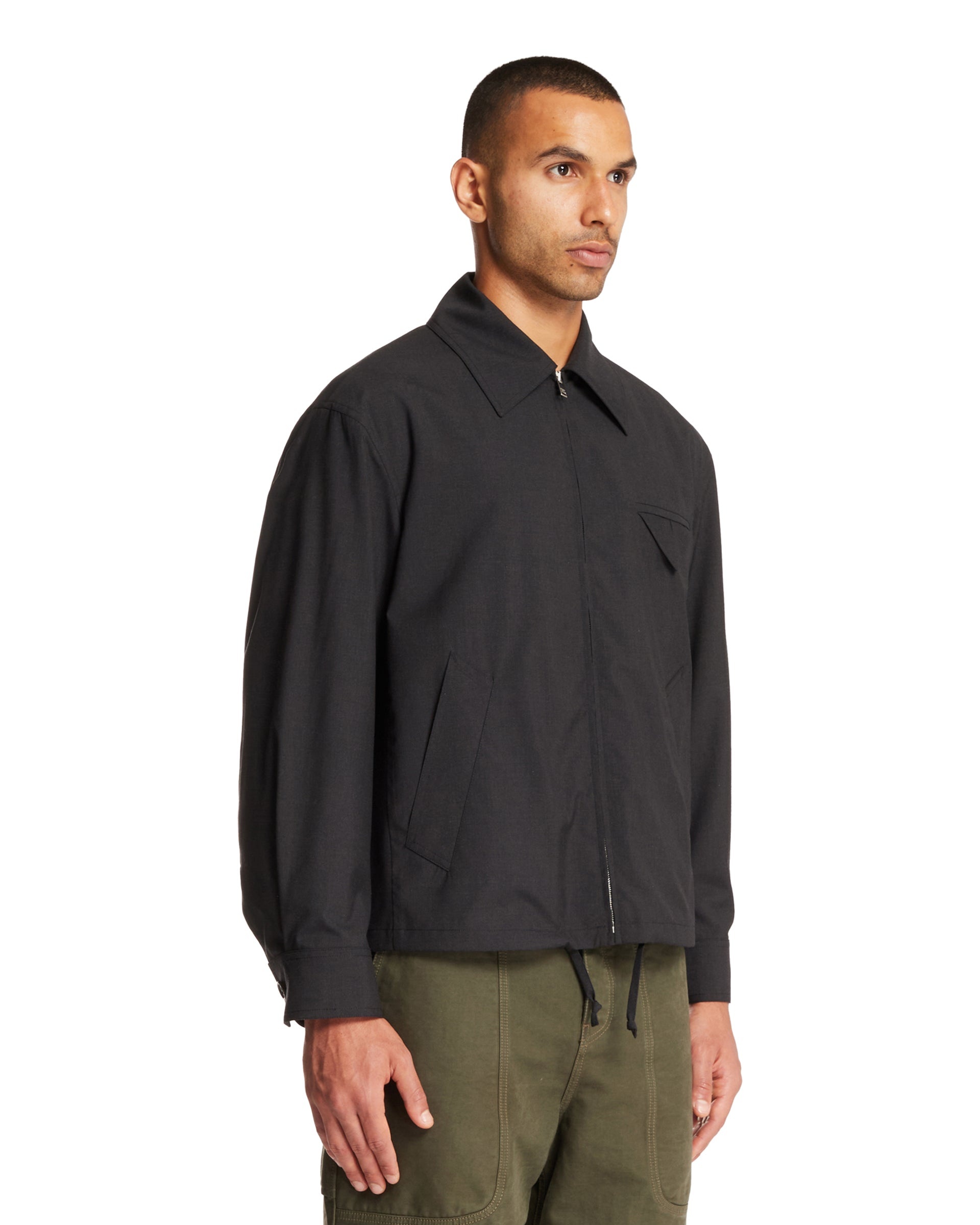 Gray Tech Nylon Kimono Jacket - 4