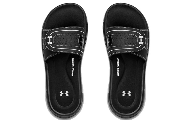 (WMNS) Under Armour Ignite VII Slippers Black 1287319-001 - 3