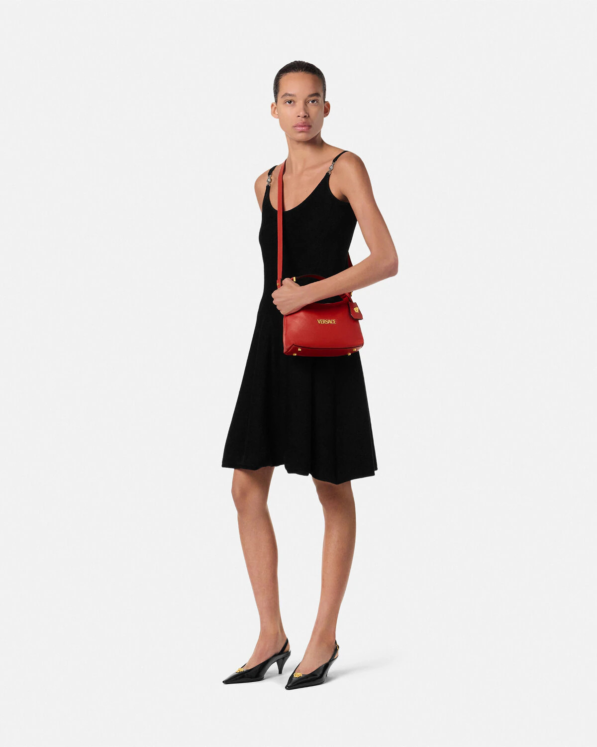 Versace Tag Hobo Bag - 4