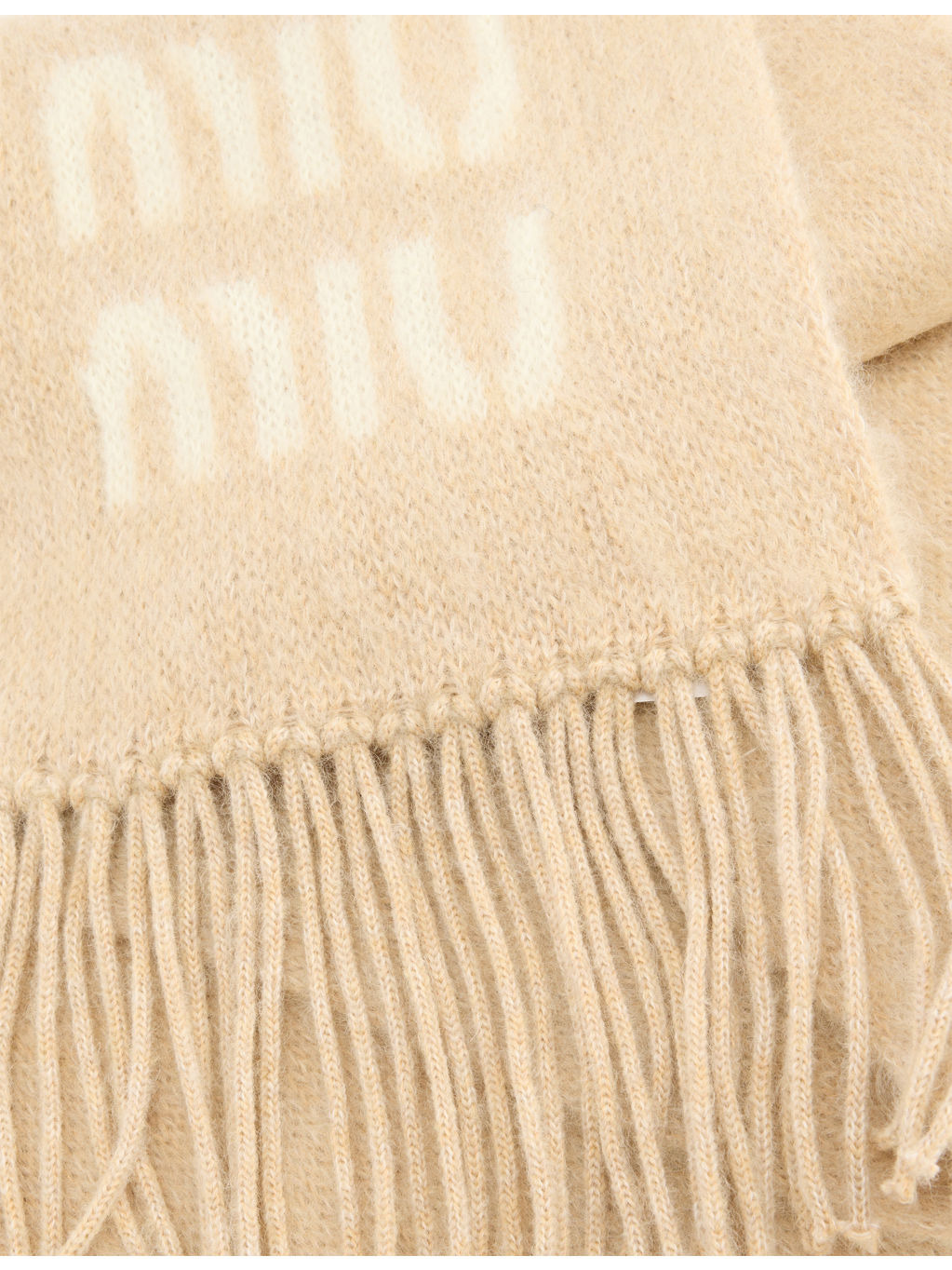 Fringed Brushed Wool-Blend Scarf - 2
