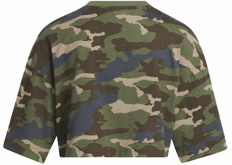 adidas adidas Ivy Park Crop Tee Camo Print outlook